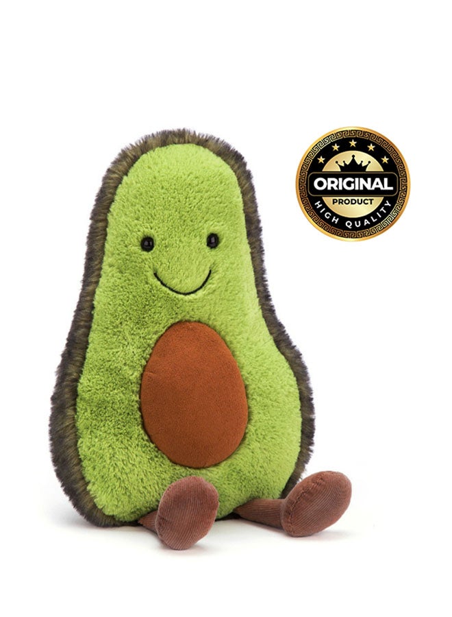 Jellycat Amuseables Avocado Plush – Soft Stuffed Toy with Cordy Legs, Cute Valentine’s Gift for Kids & Adults, Collectible Jellycat, 15cm - Image 1